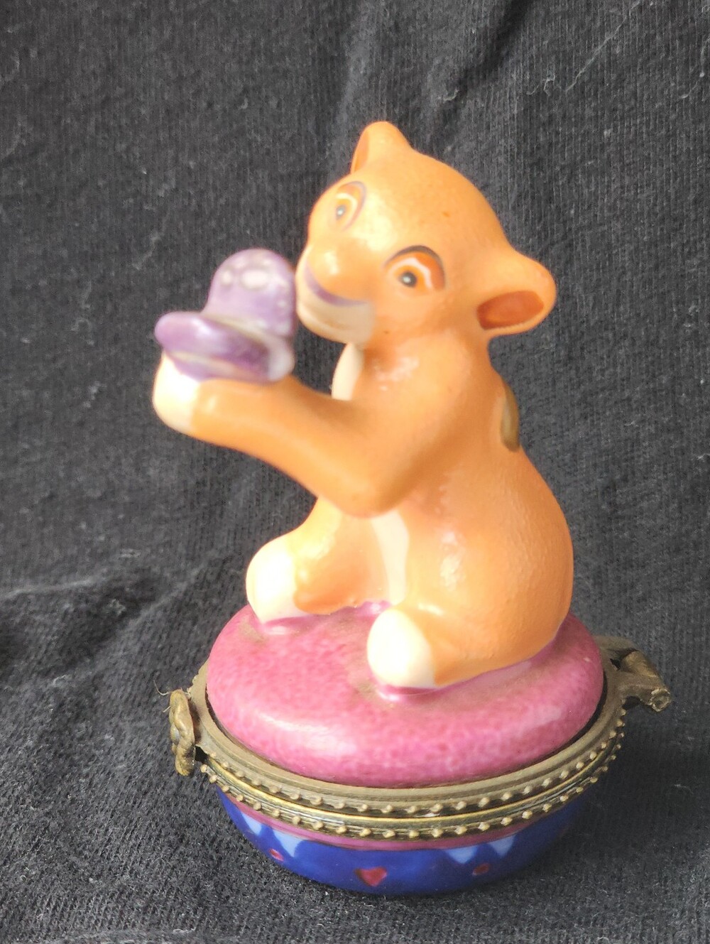 The Lion King II Simba's Pride Kiara Ocean Spray Hand Painted Trinket Box Rare